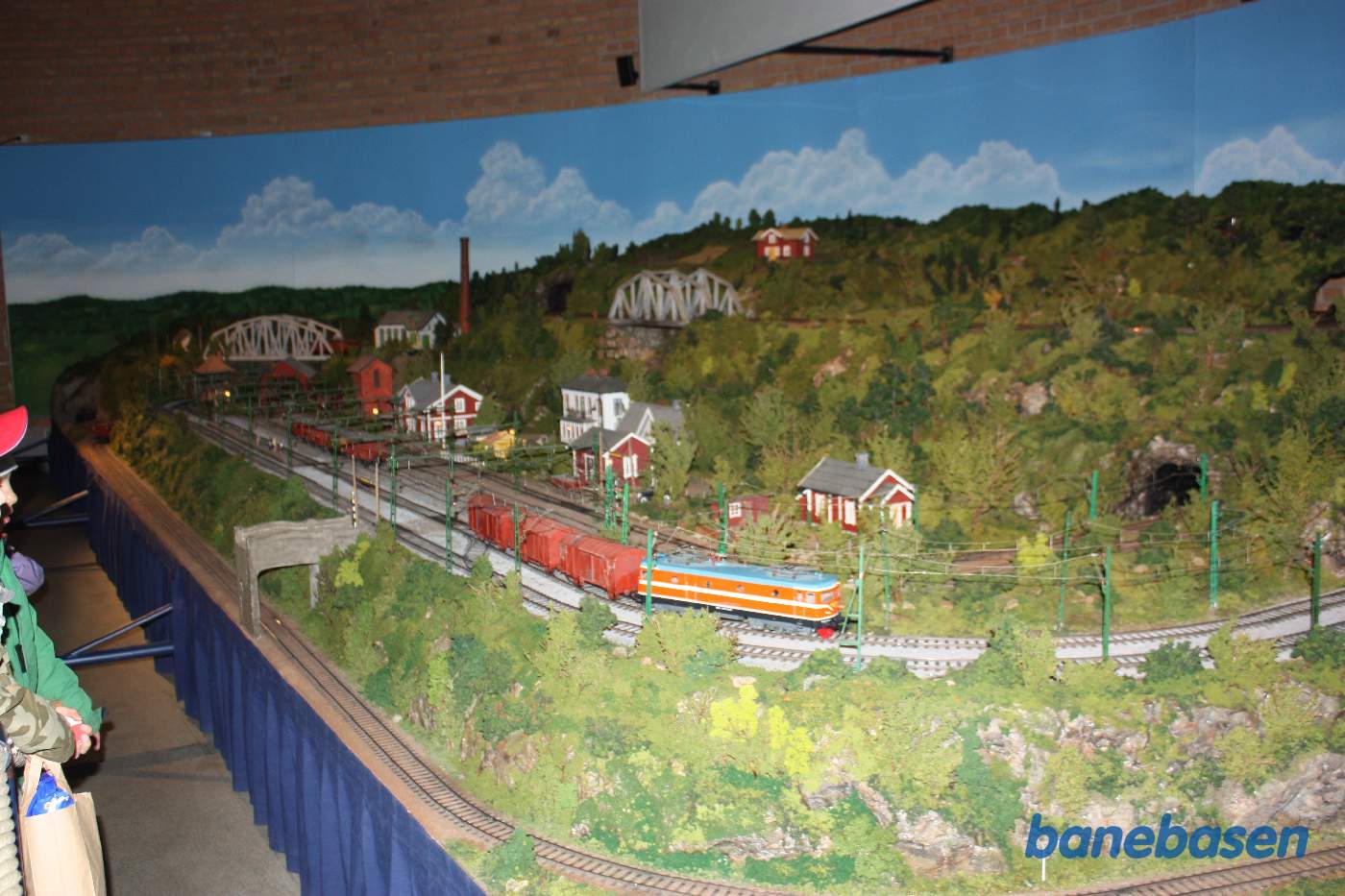 På museet er der også en flot modeljernbane