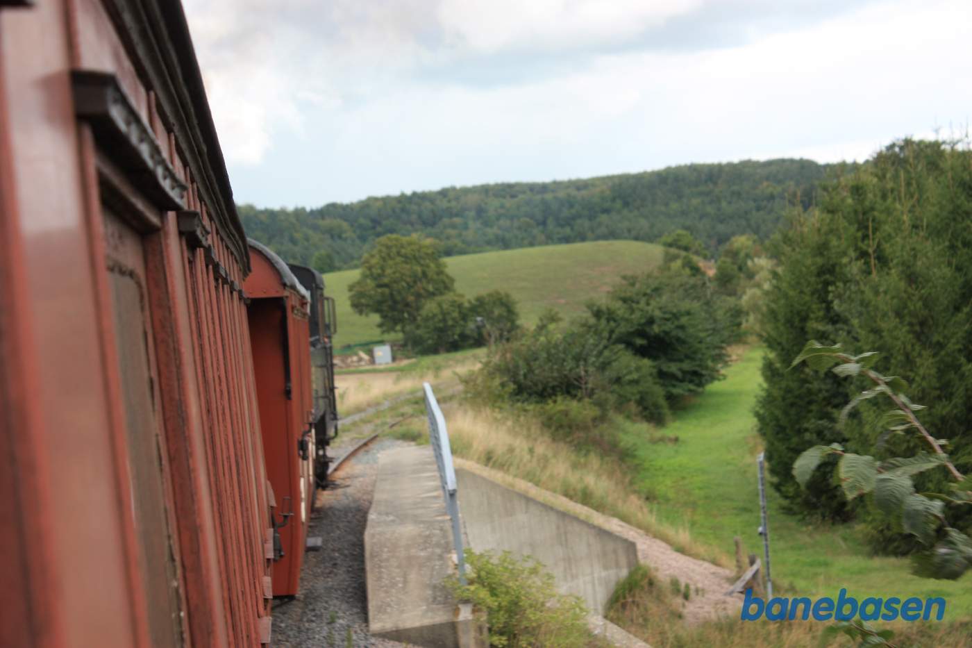 Et sted på strækningen mellem Ravlundabro og Brösarp