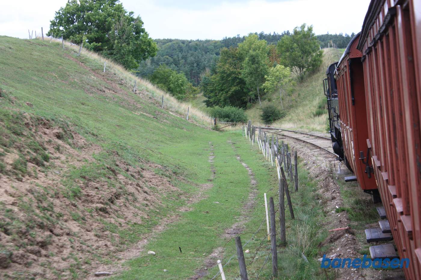 Et sted på strækningen mellem Ravlundabro og Brösarp