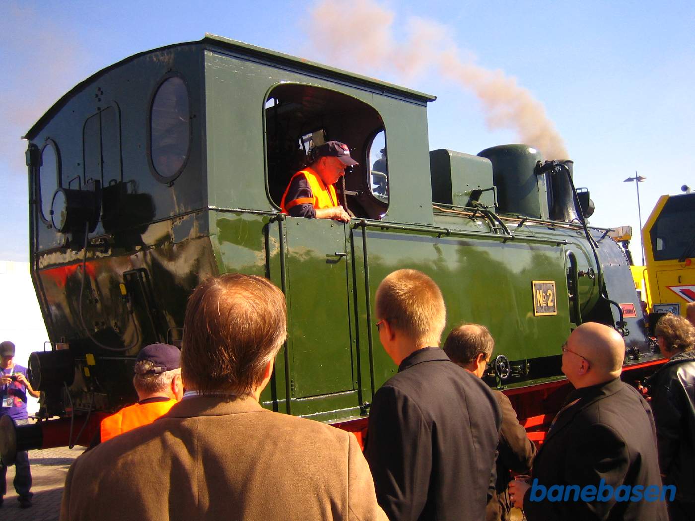 I udstillingsdagene kørte et lille grønt damplokomotiv mellem udstillingsområdet og sporet ind til udstillingsområdet. Turen tog 3 minutter og der var en meget lang kø for at prøve at køre på et damplokomotiv
