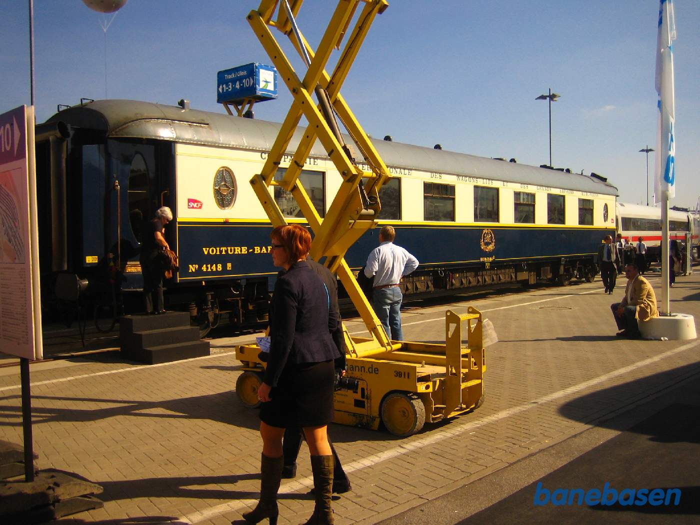 En af de flotte Orient Express vogne var også udstillet