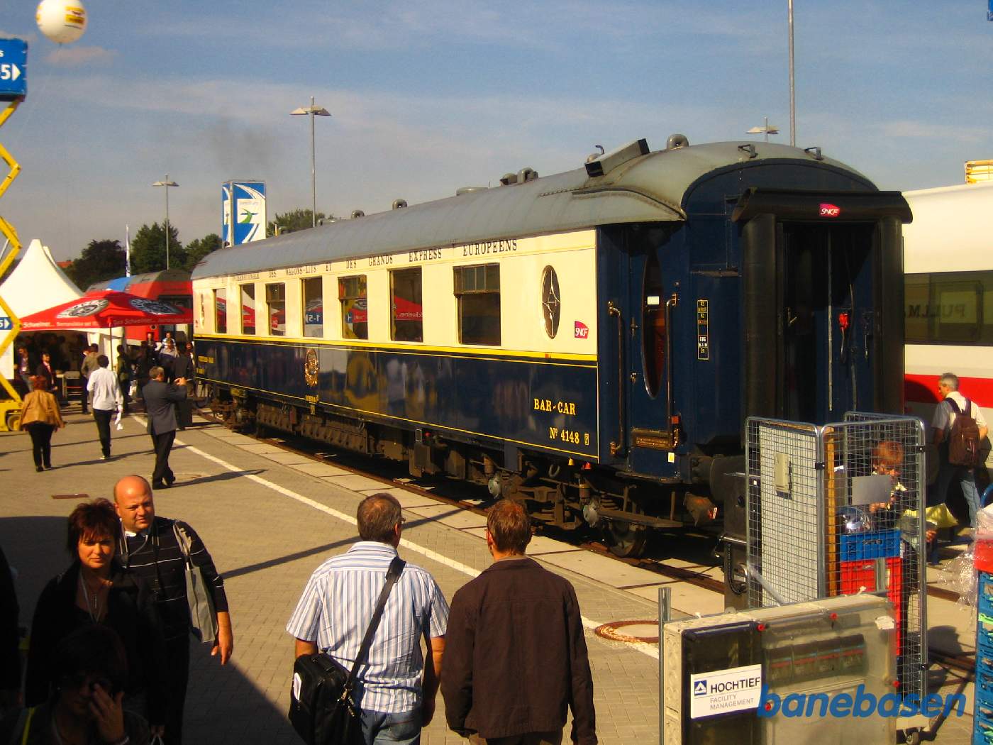 En af de flotte Orient Express vogne var også udstillet