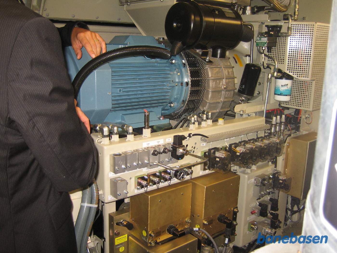 Tryklufttavlen i det nye lokomotiv