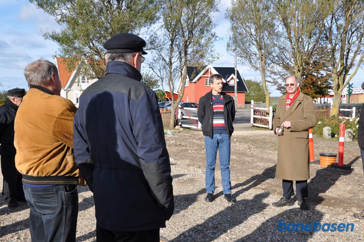 Projektlederen holder tale