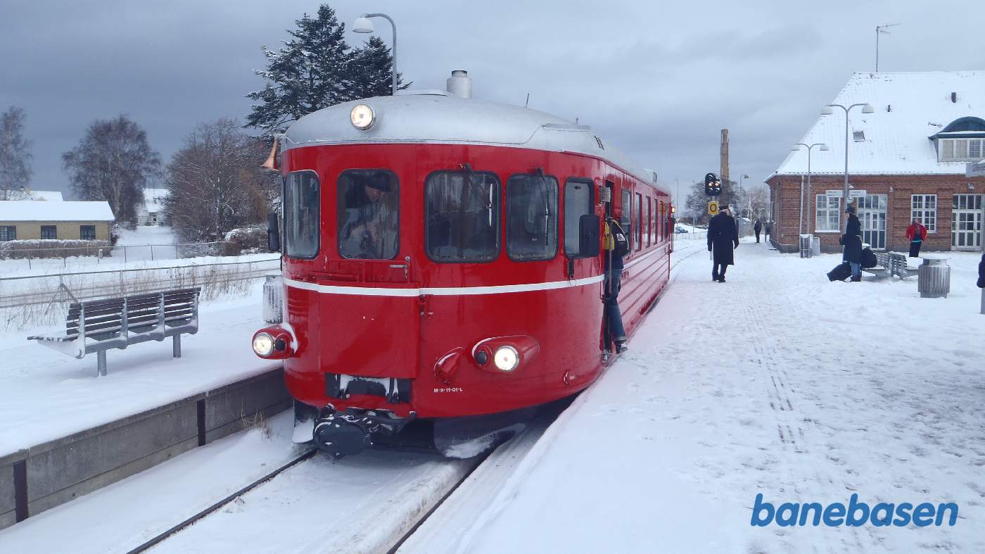 Juletoget holder i Gilleleje