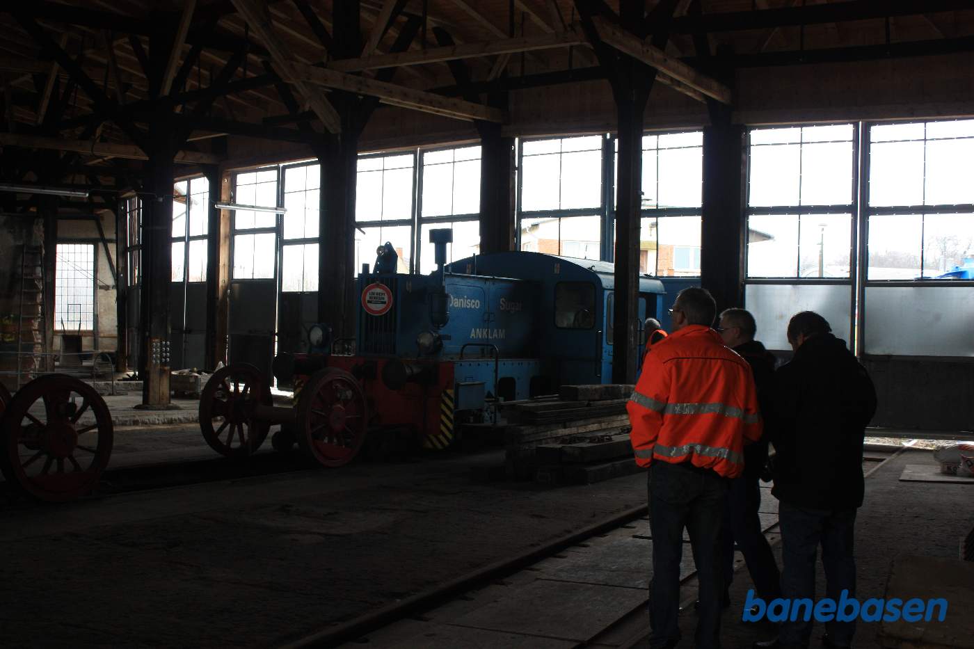 En blå Köf i remisen