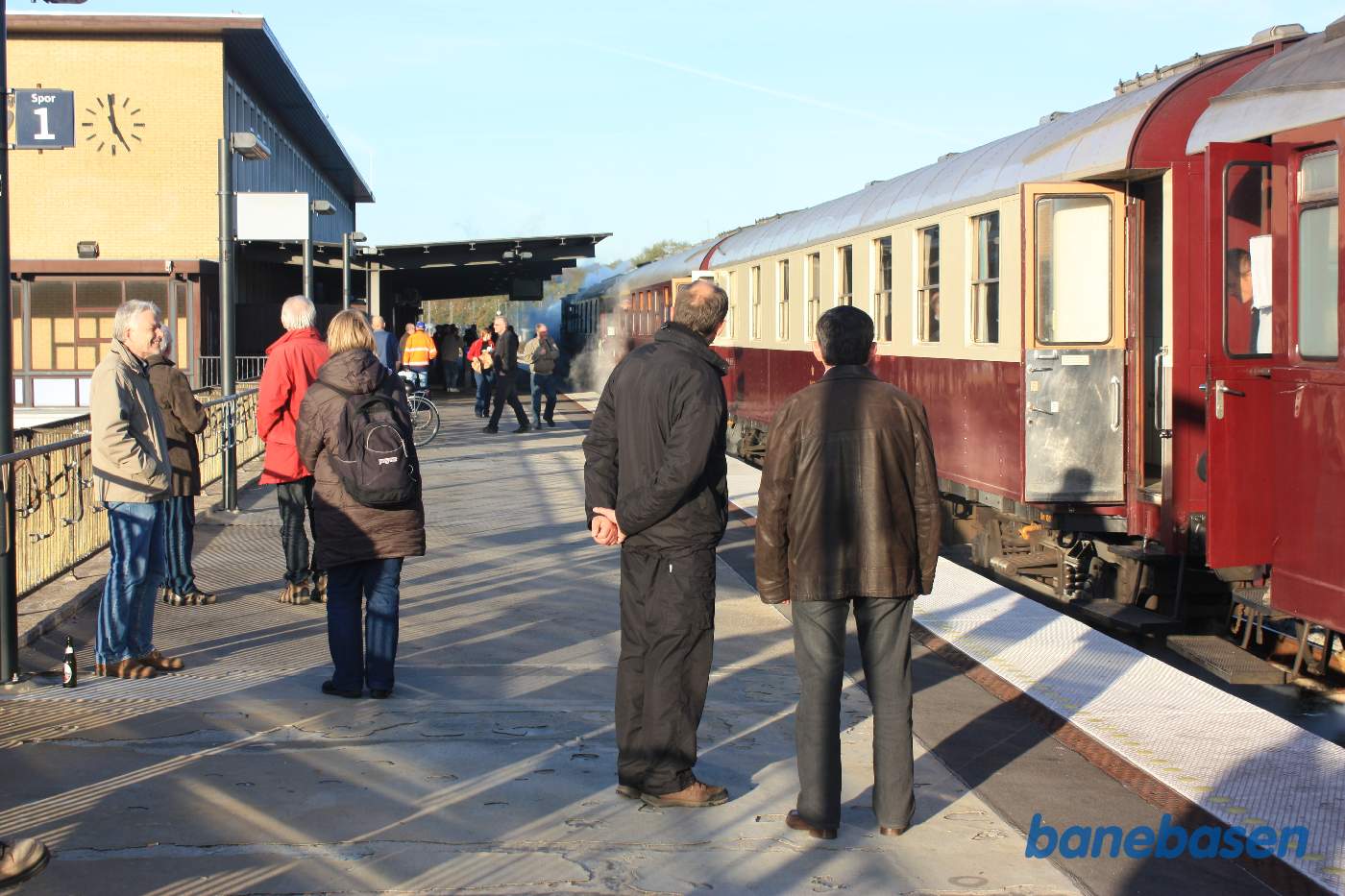 Et kort ophold, som giver mulighed for fotografering på stationen