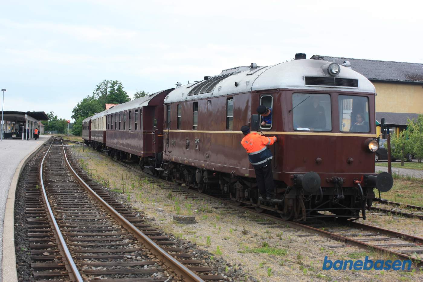 Rangering med L1 fra sidesporet lørdag eftermiddag