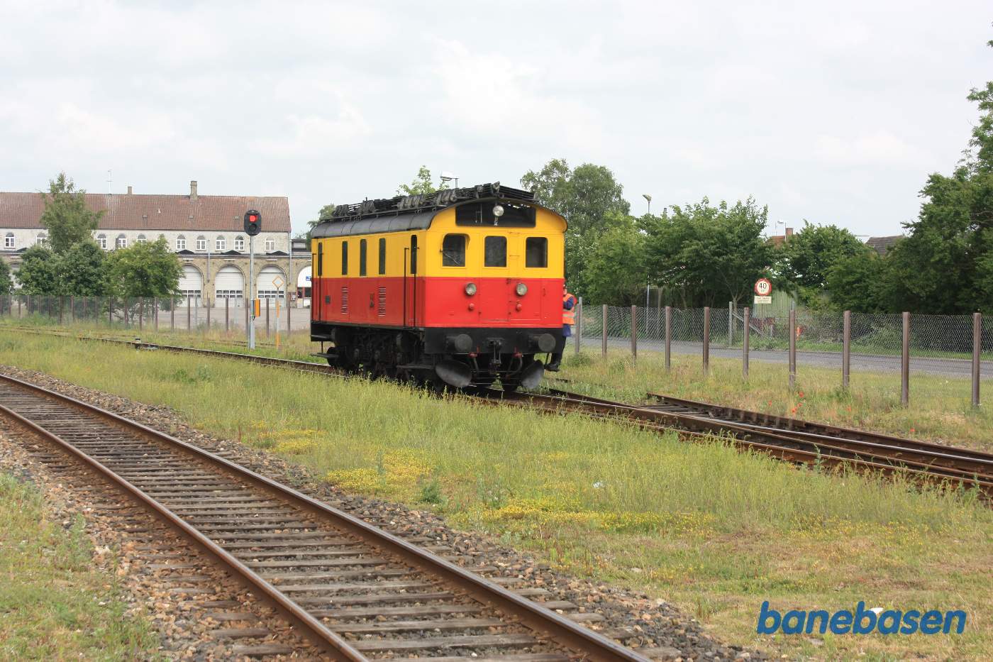 Omløb gennem spor 1 i Maribo Omløb gennem spor 1 i Maribo