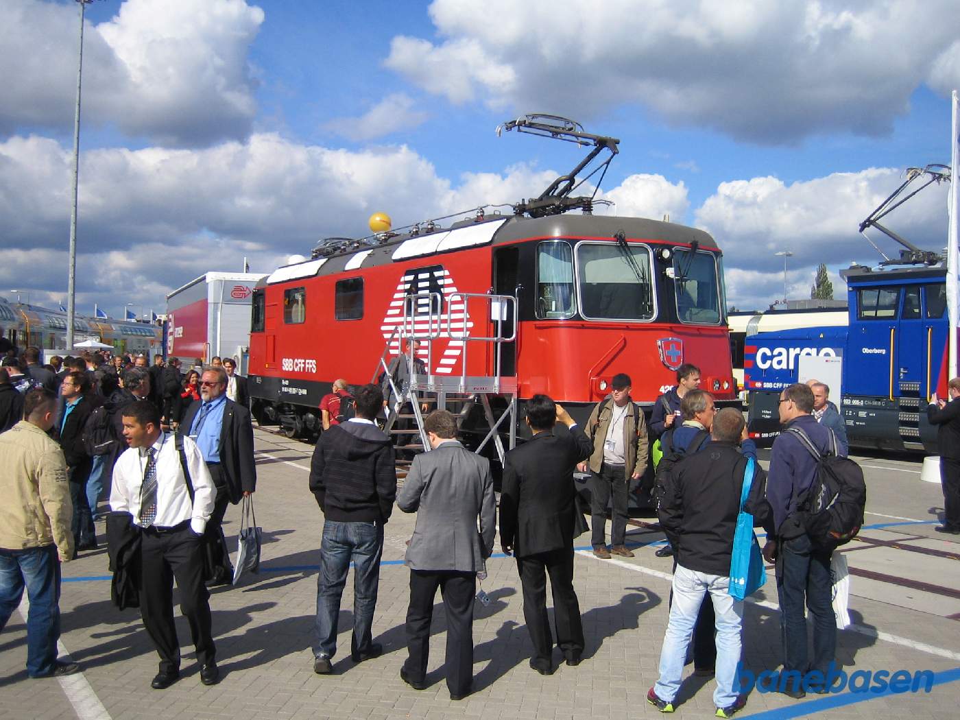 Et moderniseret klassisk elektrisk lokomotiv fra Schweiz