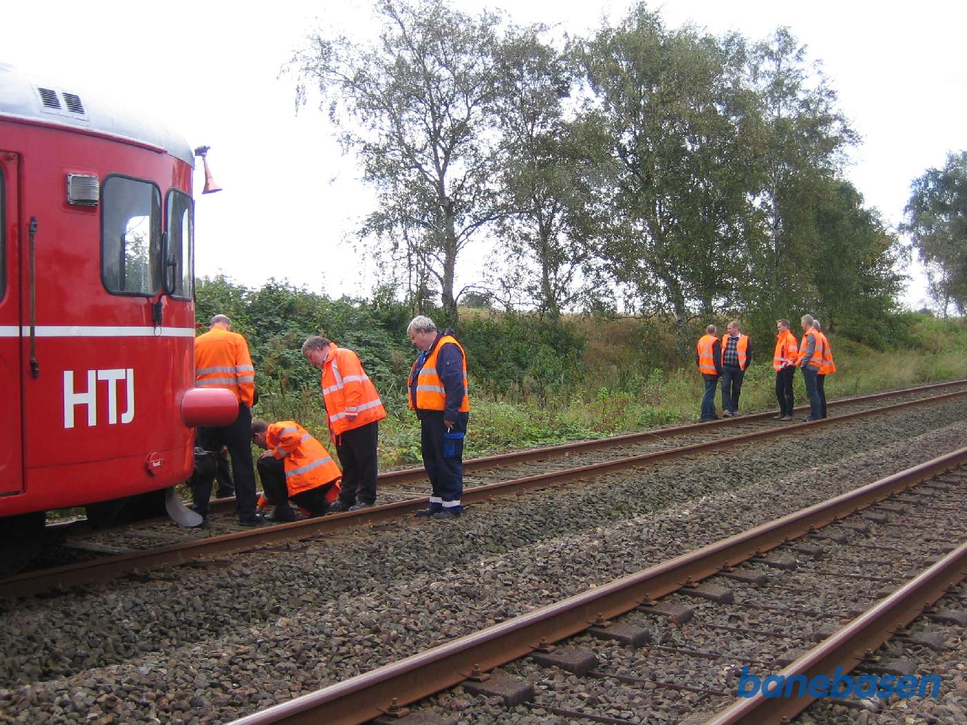Der er god tid, da vi afventer krydsning med modkørende tog