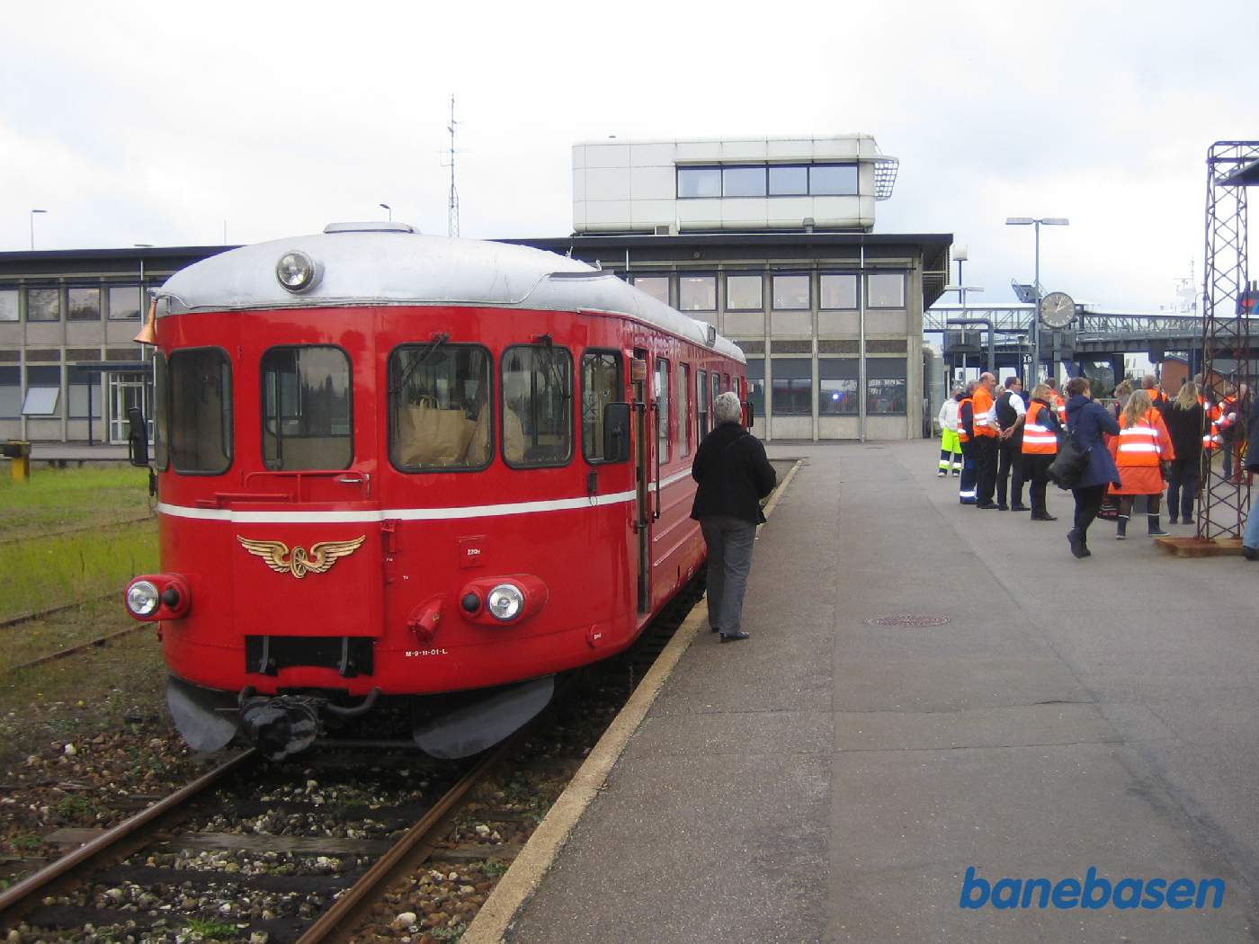 Skinnebussen er ankommet til Rødby Færge