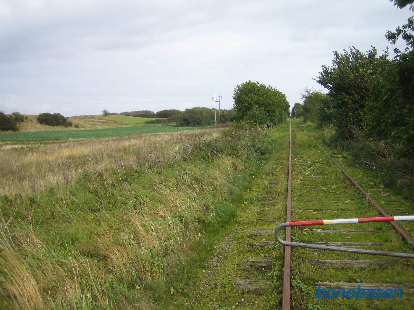 Et vue ud langs strækningen i retning mod Tommerup Et vue ud langs strækningen i retning mod Tommerup