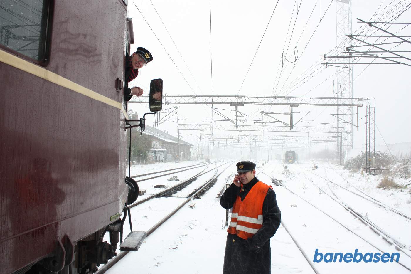 Rangering i Helsingør for at komme over på Hornbækbanens spor Rangering i Helsingør for at komme over på Hornbækbanens spor