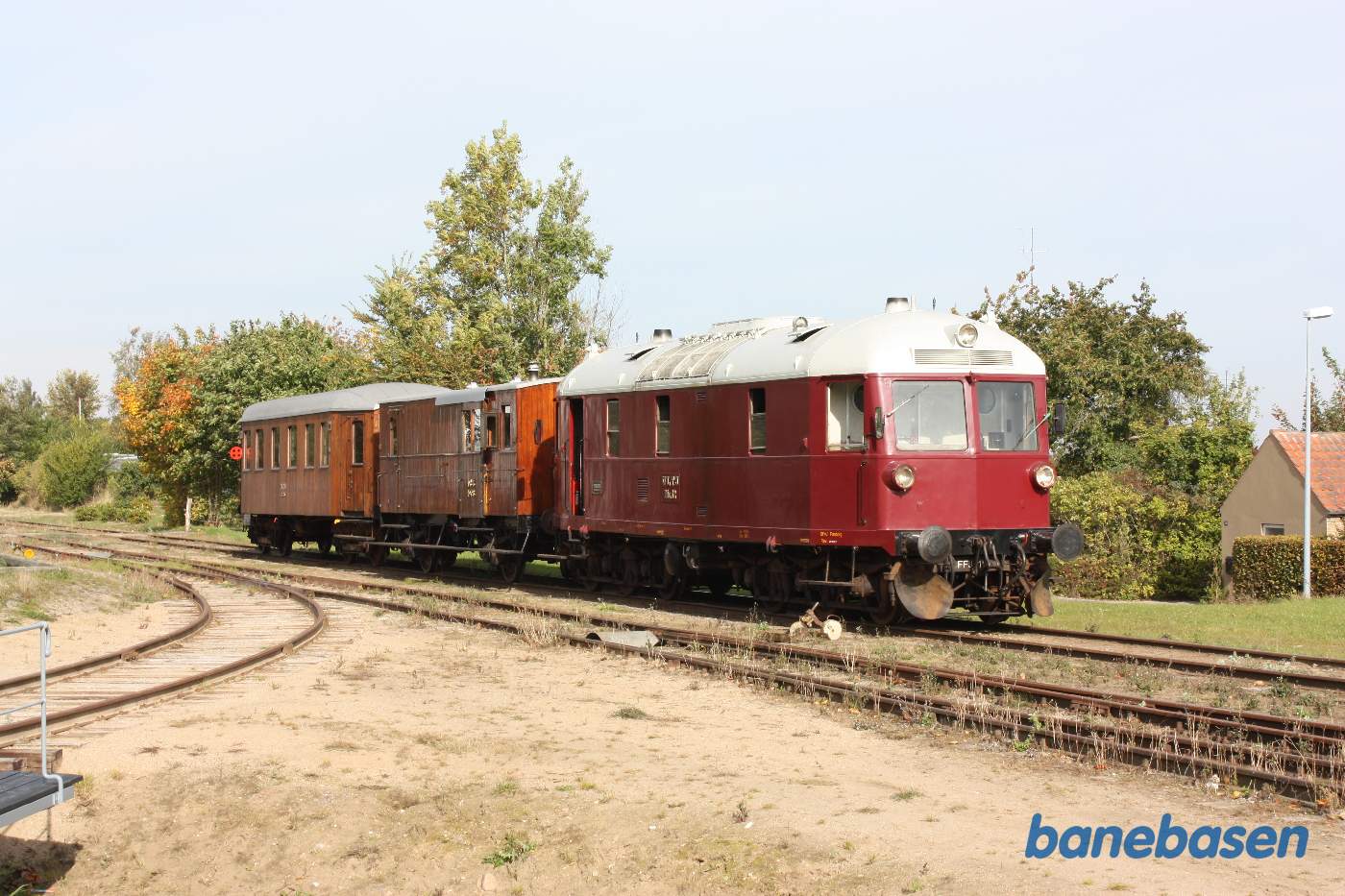 Så er lokomotivet kommet i den anden ende af toget og vi er klar til at køre tilbage til Faaborg