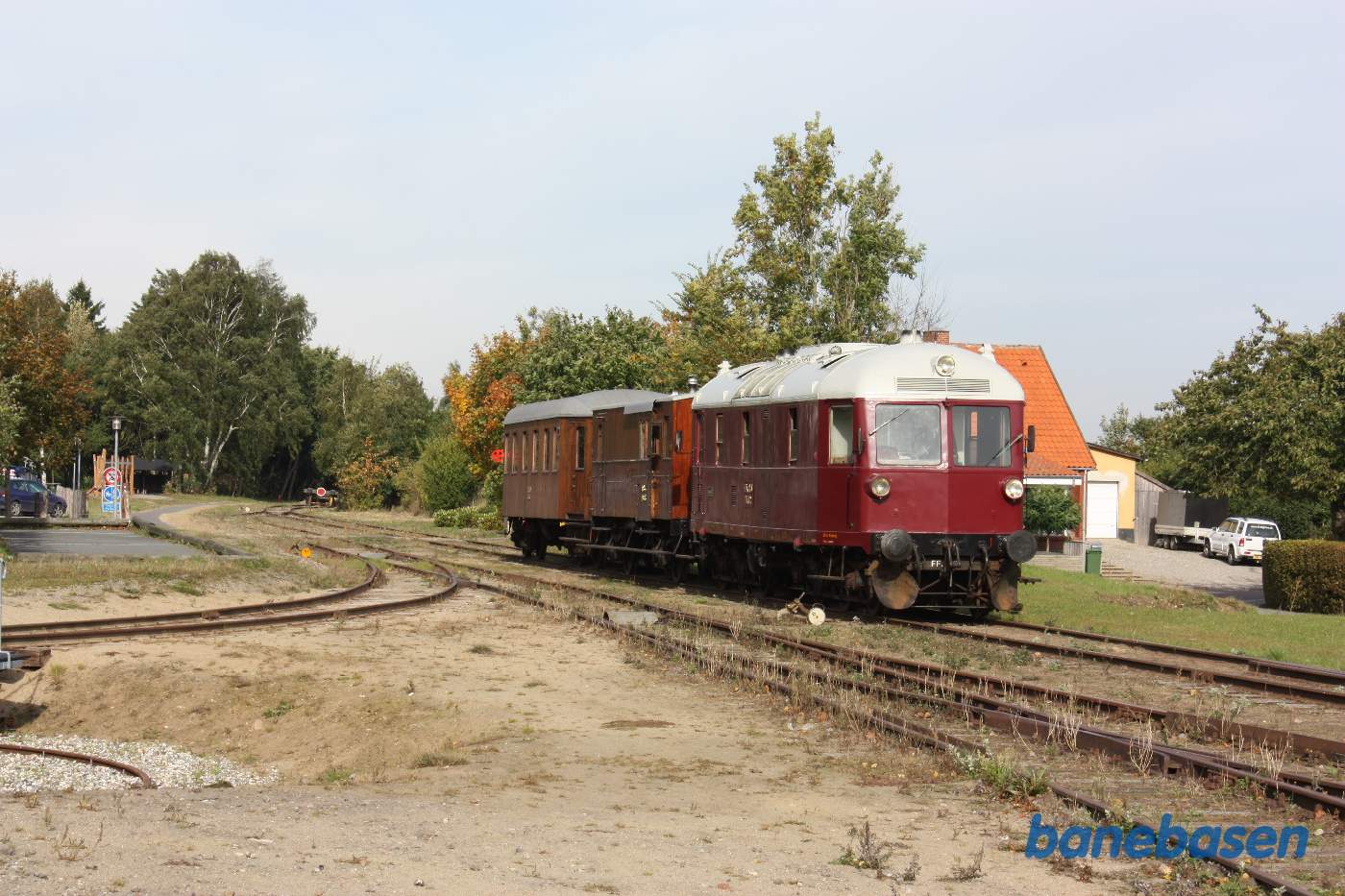 Så er lokomotivet kommet i den anden ende af toget og vi er klar til at køre tilbage til Faaborg
