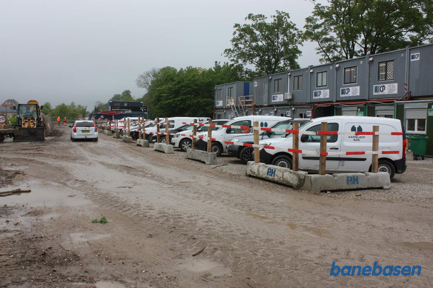 Containerbyen set fra parkeringspladsen Containerbyen set fra parkeringspladsen