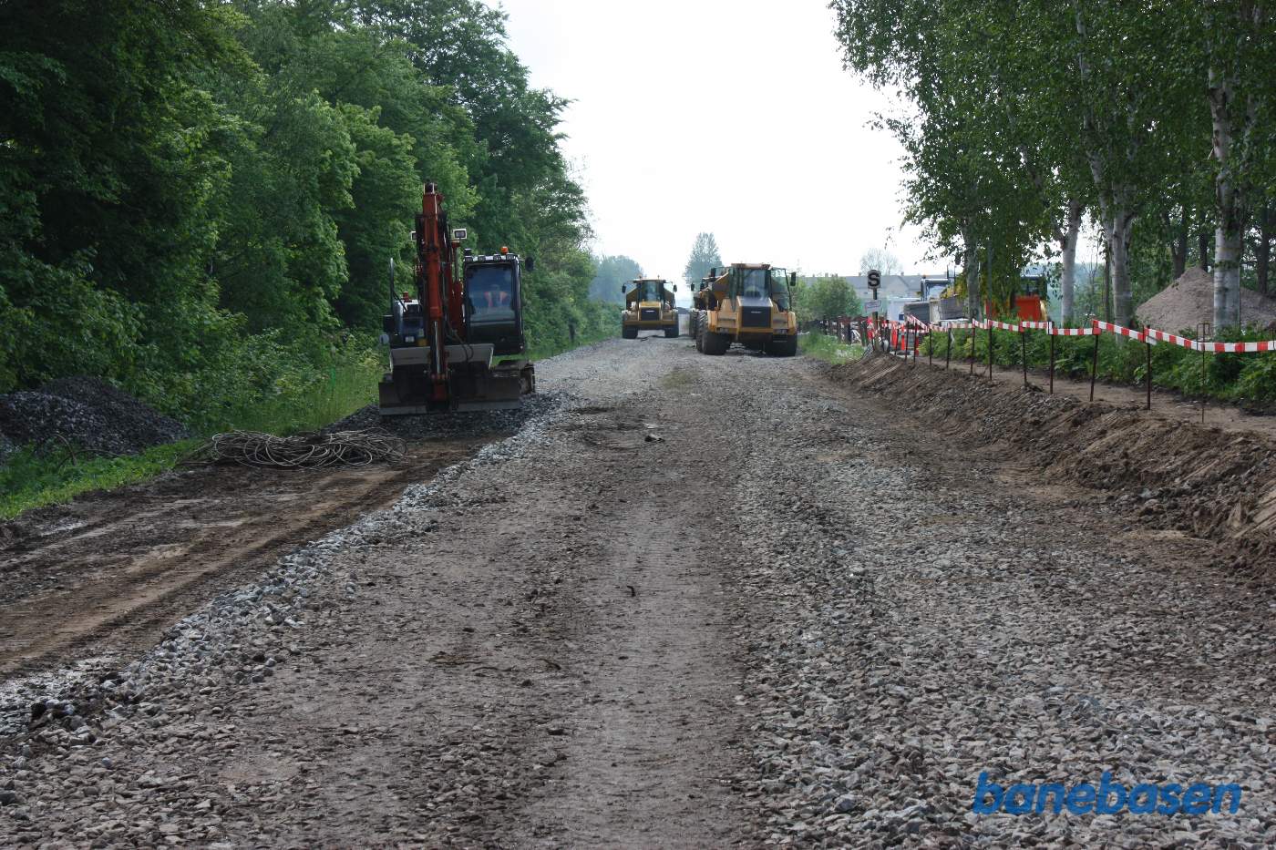 Alt på Vipperød station er fjernet, både spor, signaler og perroner Alt på Vipperød station er fjernet, både spor, signaler og perroner