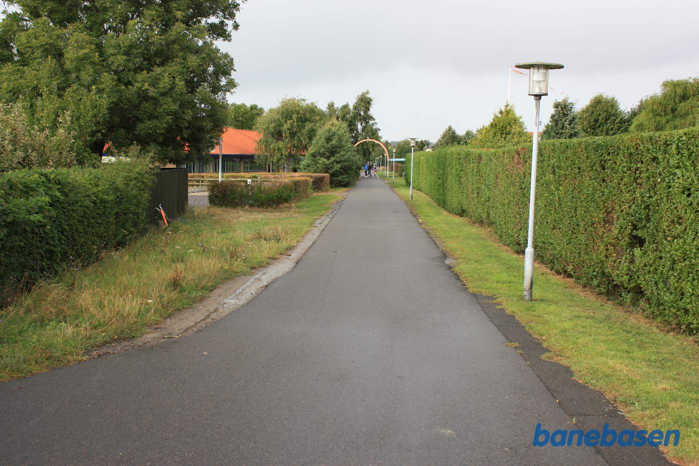 Overkørslen ved Smallesund. Vi kigger i retning af Rønne H