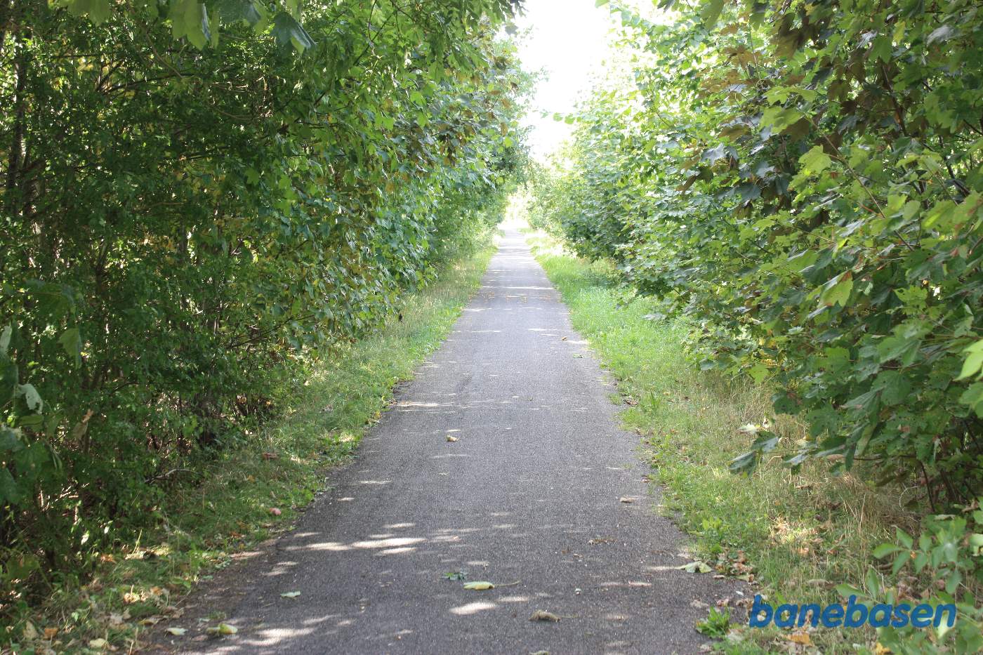 Vi står på en anden overkørsel ved Fejleregårdsvejen og kigger i retning mod Rønne Vi står på en anden overkørsel ved Fejleregårdsvejen og kigger i retning mod Rønne