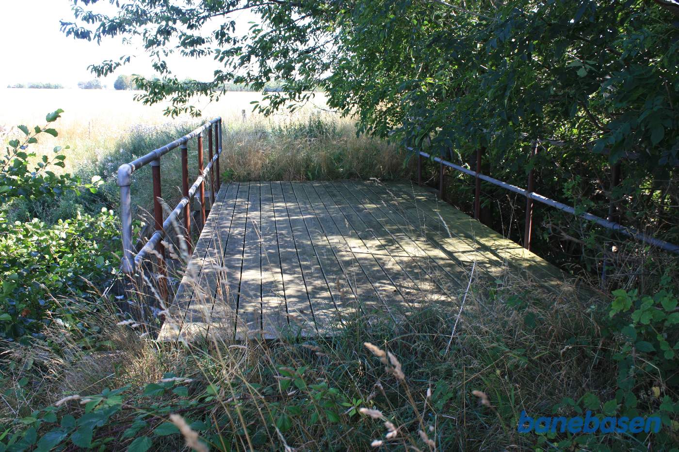 Jernbanebroen over Læså set i retning mod Nexø