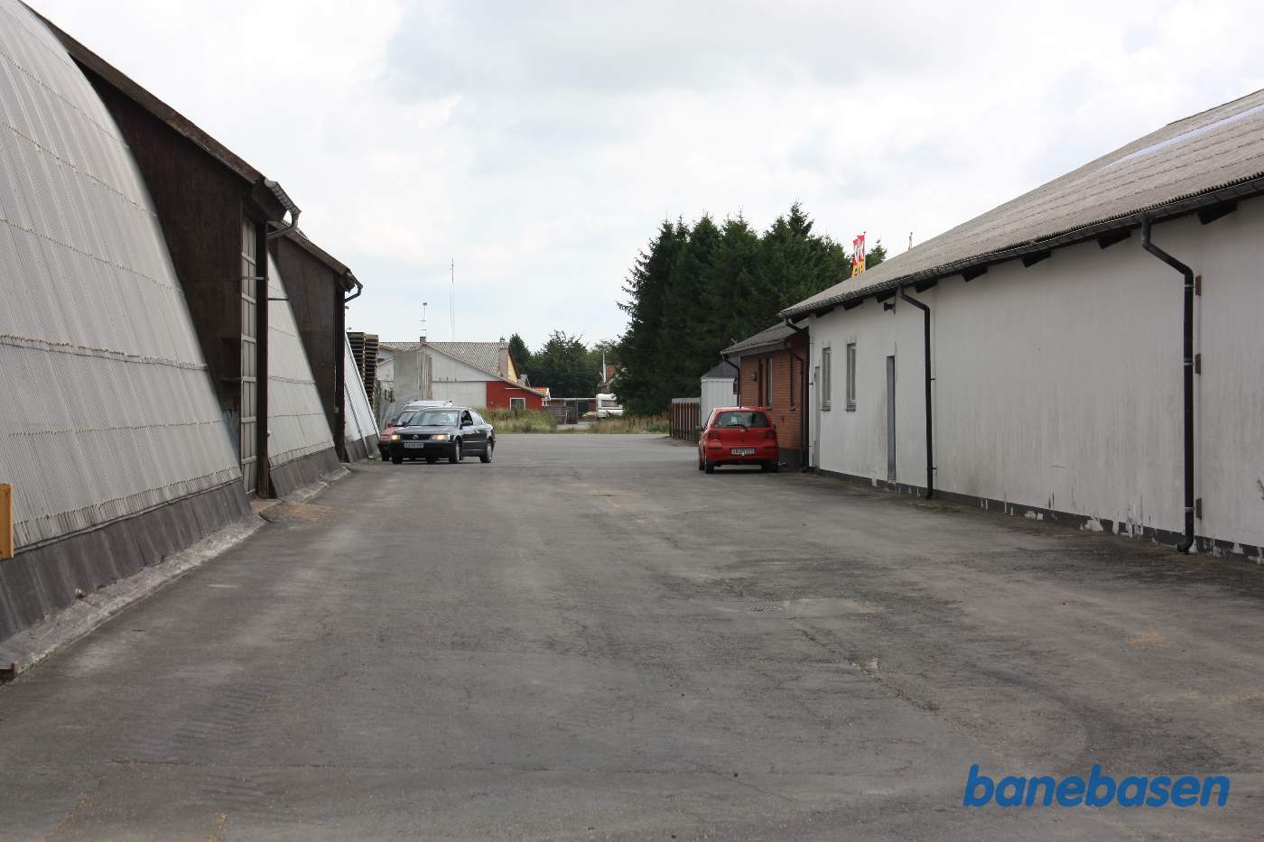 Stationsområdet set i retning mod Nexø Stationsområdet set i retning mod Nexø