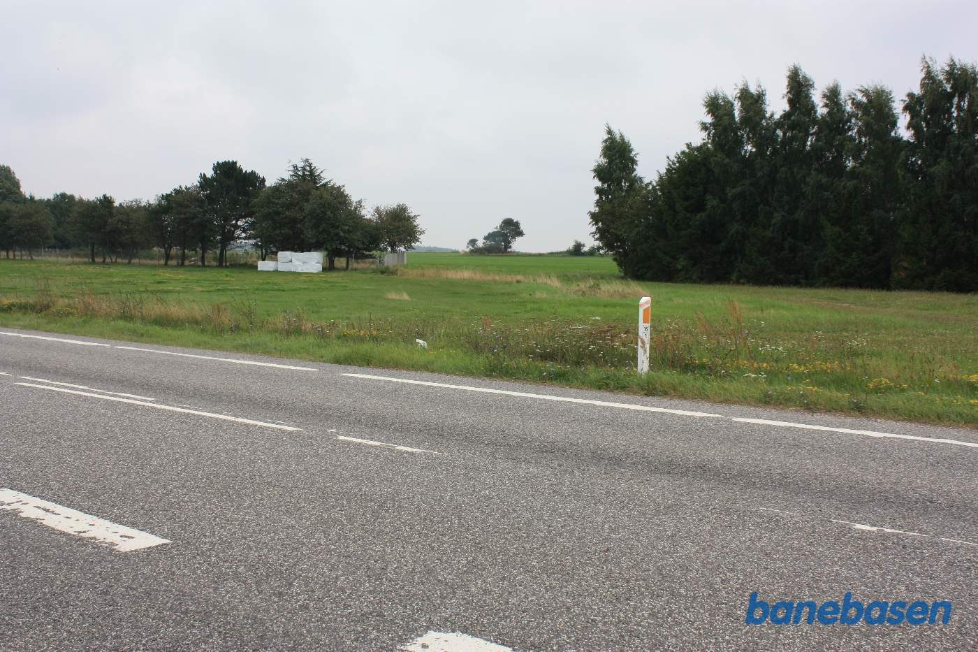 Her gik banen, vi kigger i retning mod Nexø