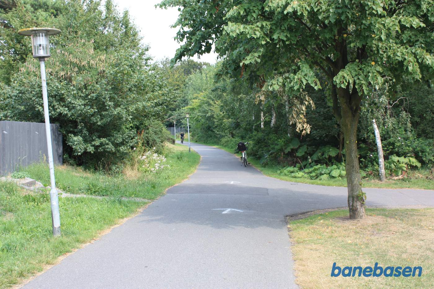 Vi er i den store kurve ud af Rønne N på vej mod Sandvig