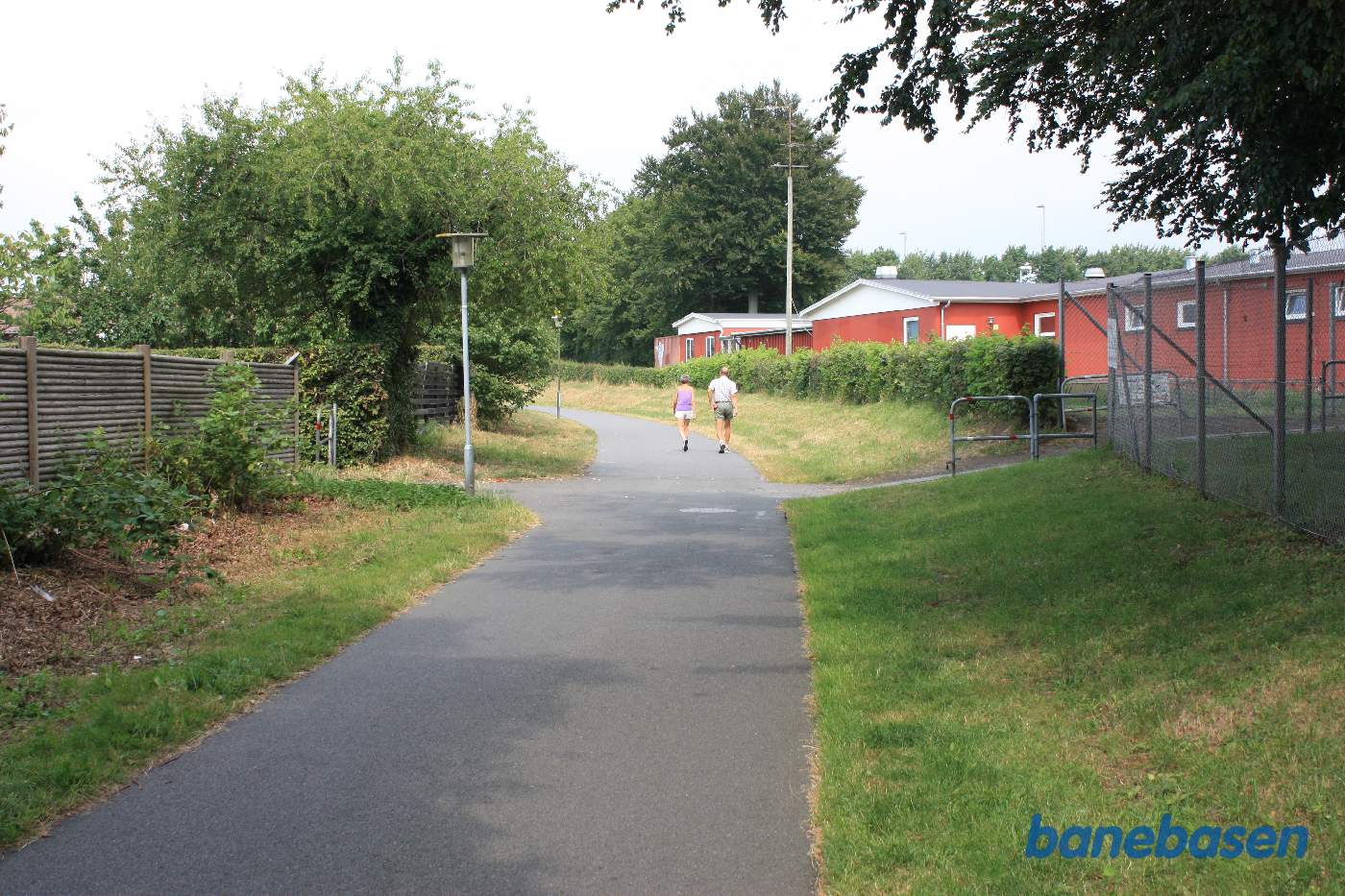 Vi er i den store kurve ud af Rønne N på vej mod Sandvig