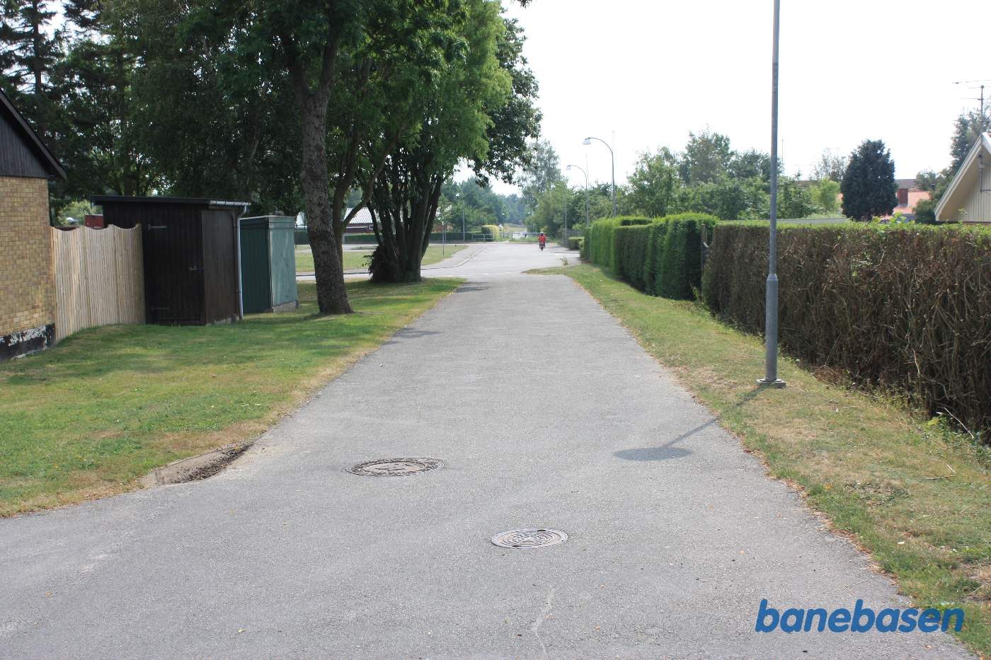 Vi er på Markvejen og kigger mod Rønne