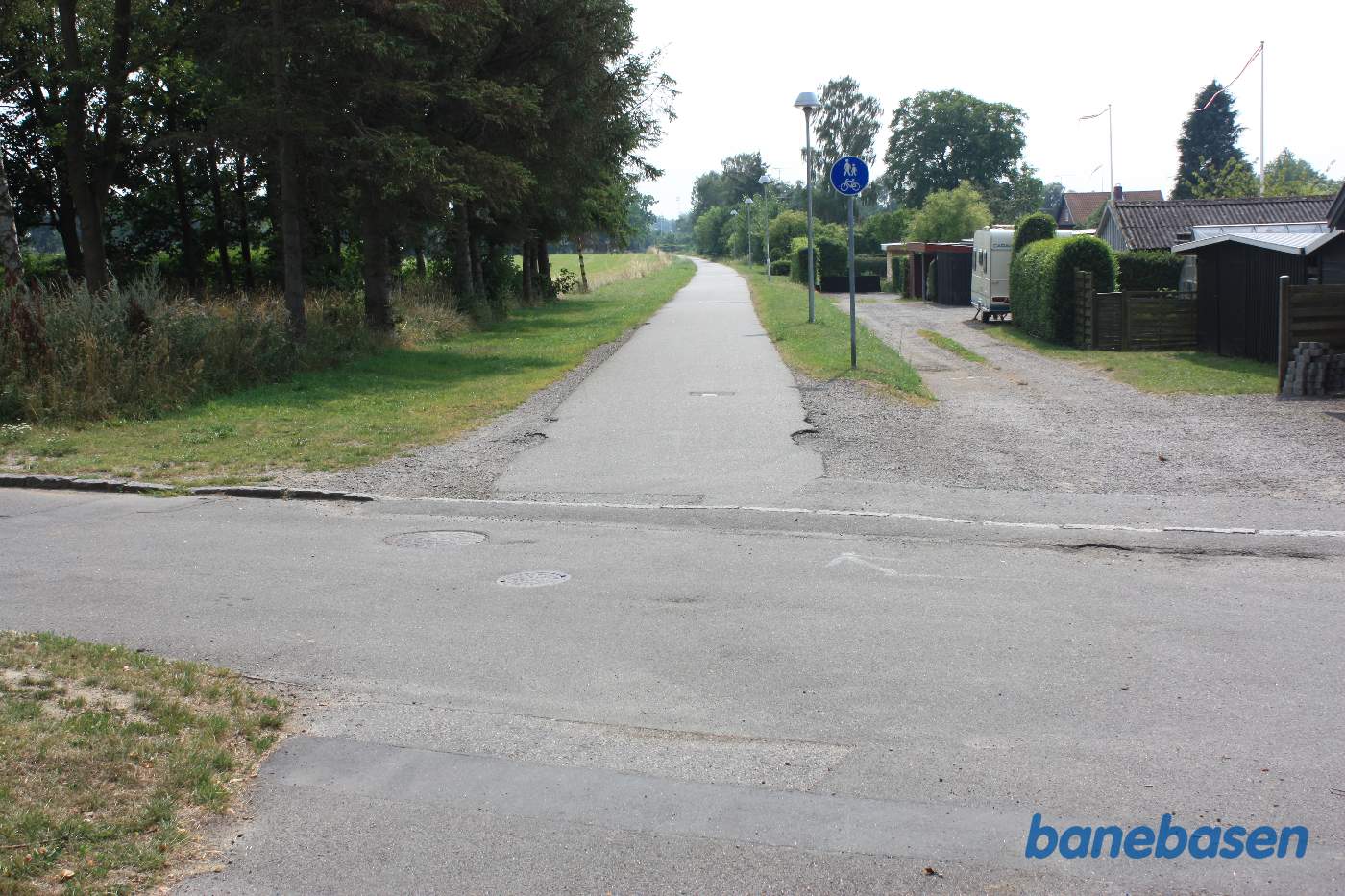 Vi er på Nordskovvej og kigger mod Rønne