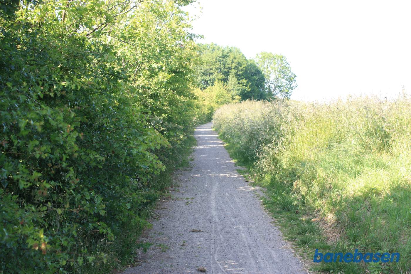 Vi er i den store bløde kurve på vej ud af Klemensker i retning mod Sandvig