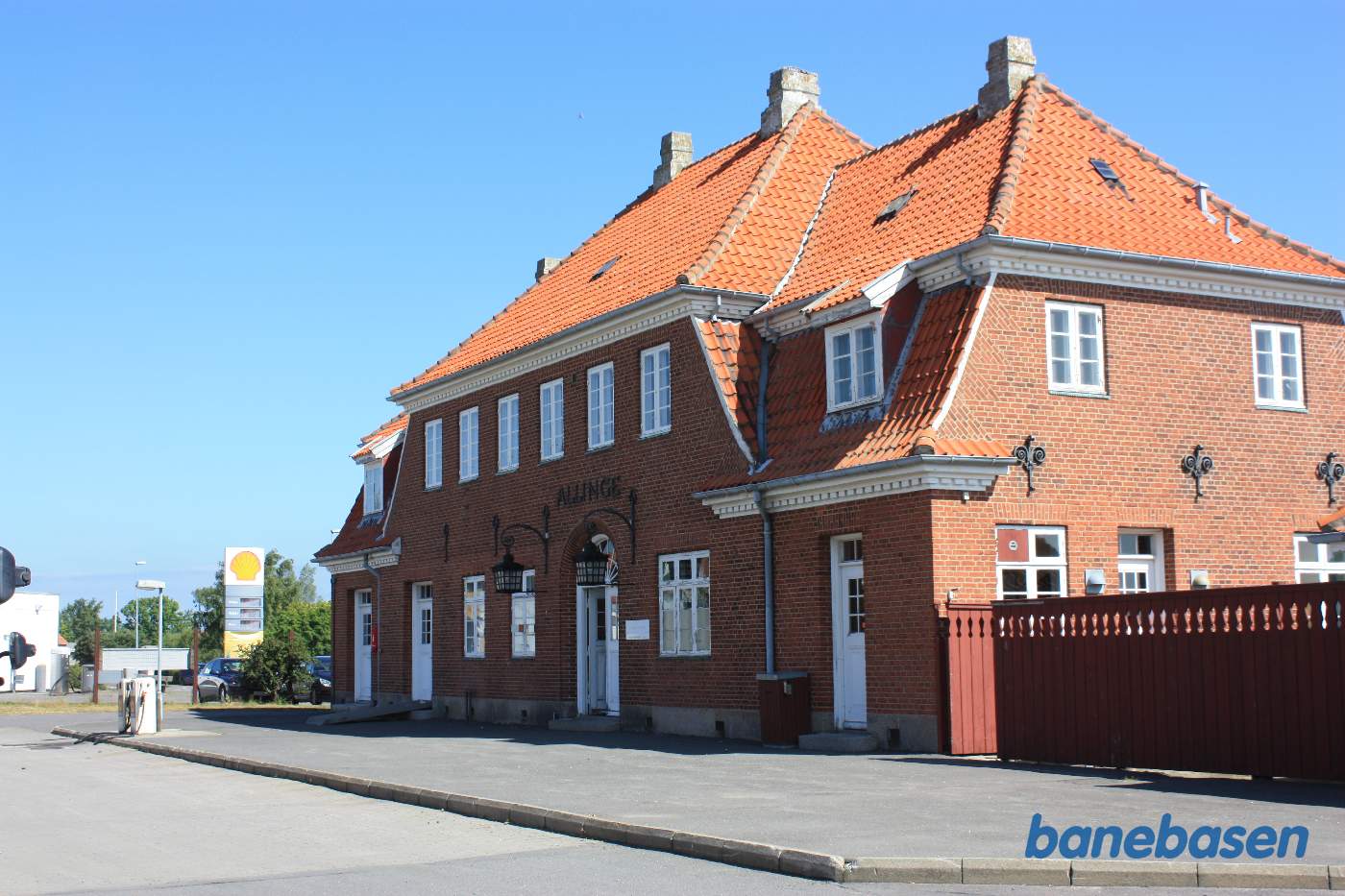 Allinge station set fra banen