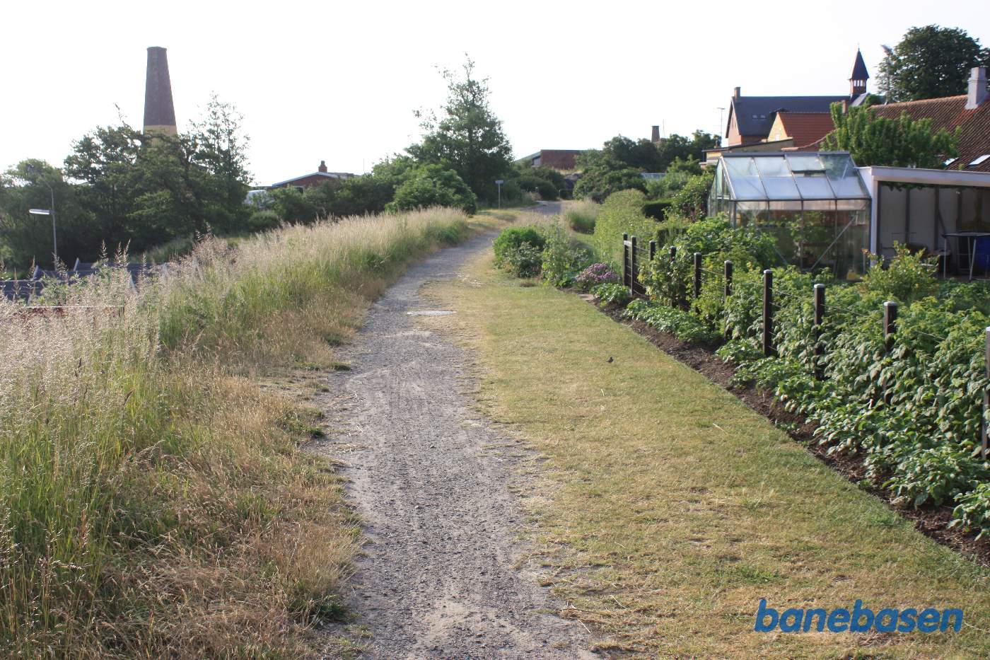 Vi er på havnesporet og kigger i retning mod havnen Vi er på havnesporet og kigger i retning mod havnen