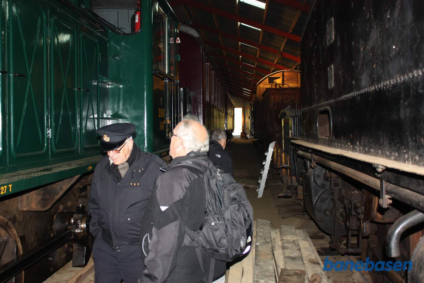 Rundvisning inde i vognhallen Rundvisning inde i vognhallen