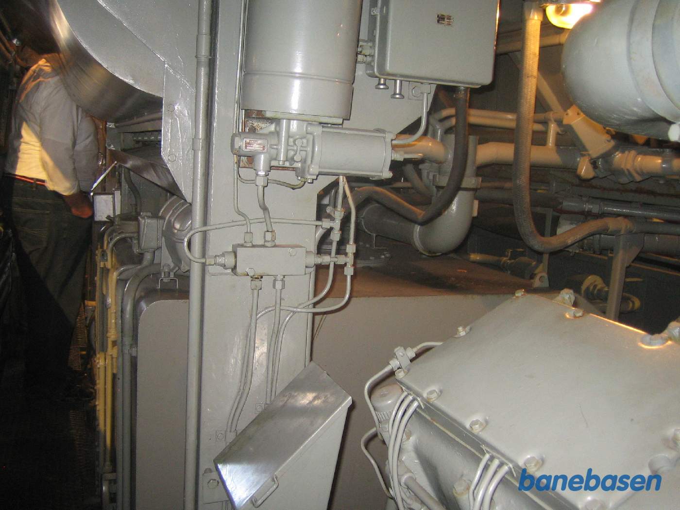 Vi er i maskinrummet på et lokomotiv