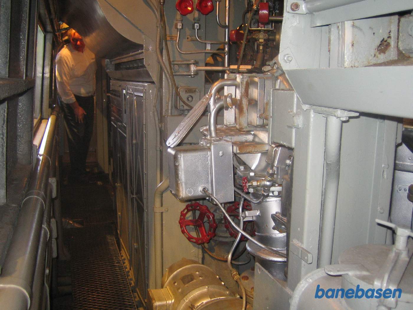 Vi er i maskinrummet på et lokomotiv