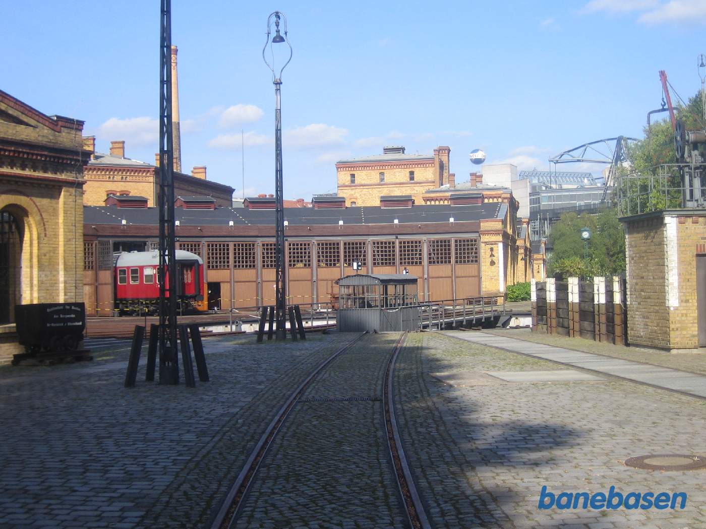 Her er den anden drejeskive med tilhørende rundremise