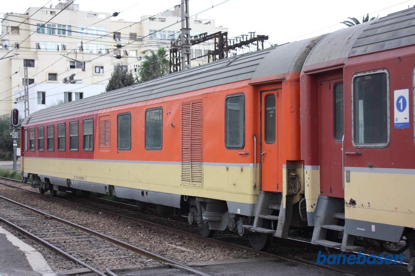 Billede af togets bagerste vogn