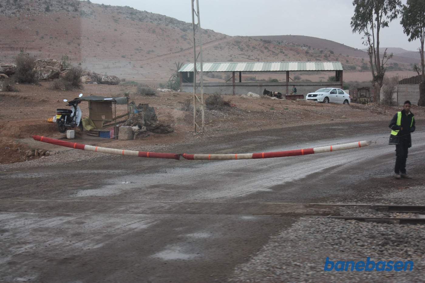 Overkørsel et sted på strækningen