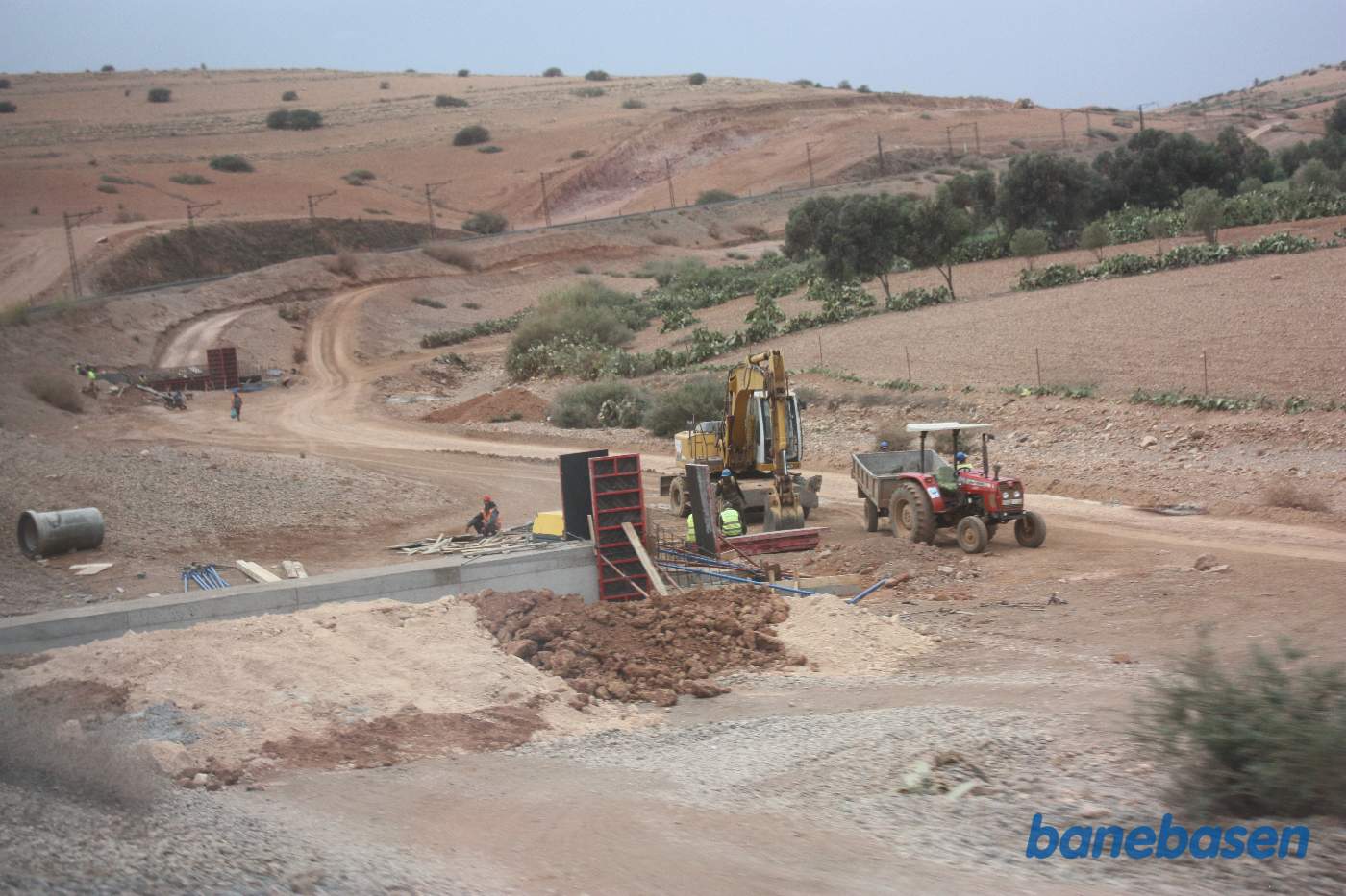 Anlæg af tracéen for det nye dobbeltspor fra Casablanca til Marrakech