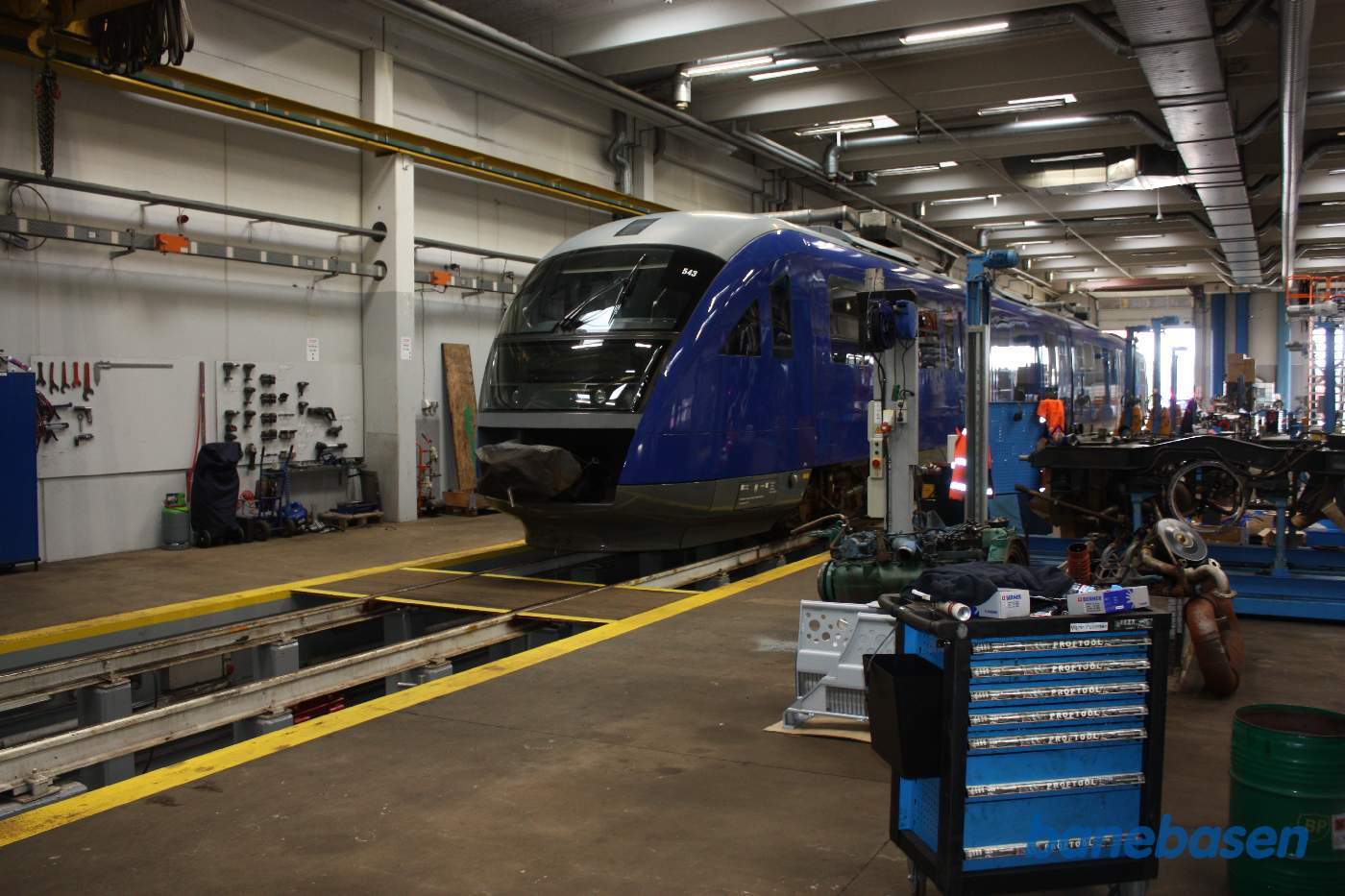 Et vue inde i værkstedet