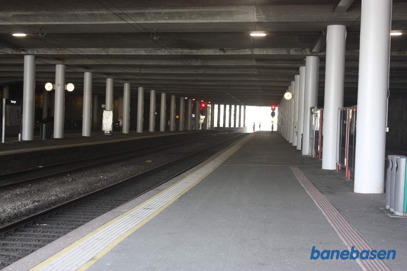 Et vue ud over sporene på sentralstationen