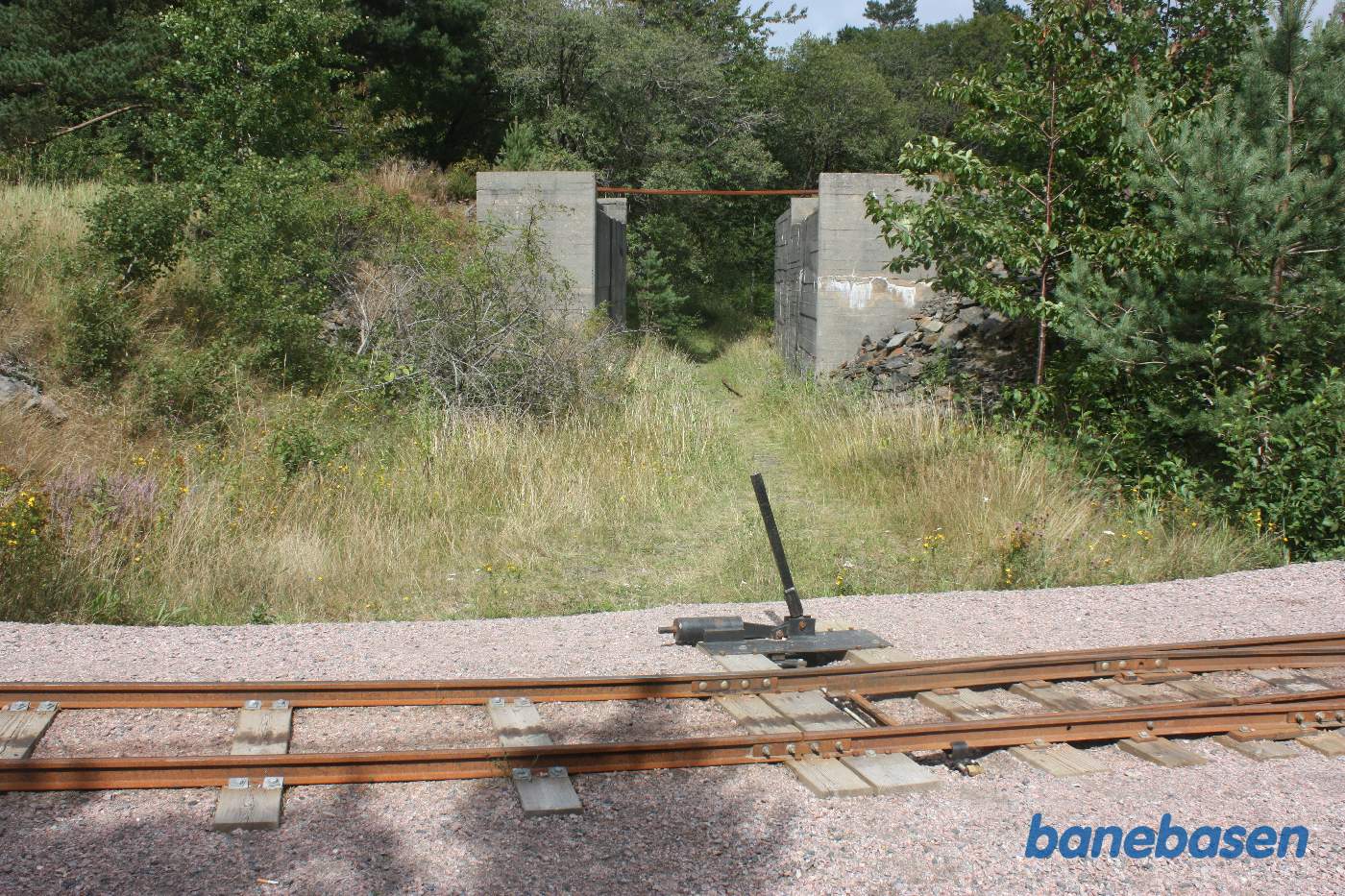 Sporskifte med omstillingsstang