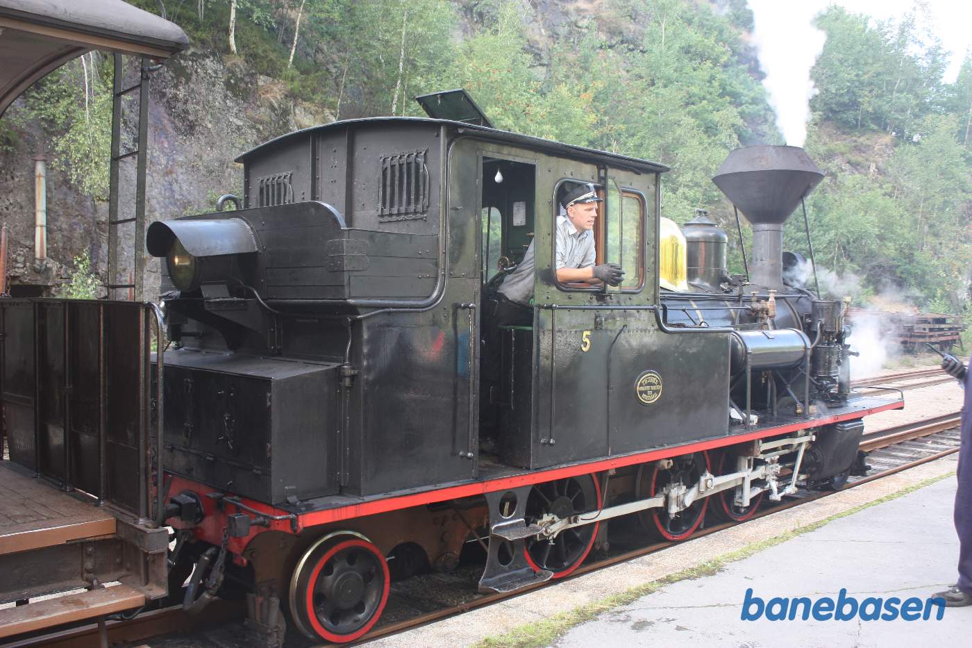 Billede af damplokomotivet