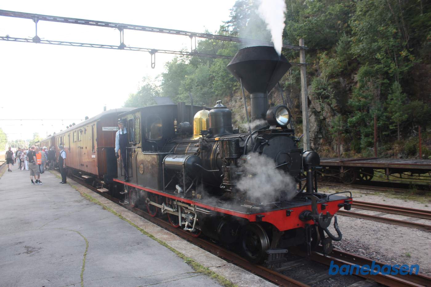 Billede af damplokomotivet