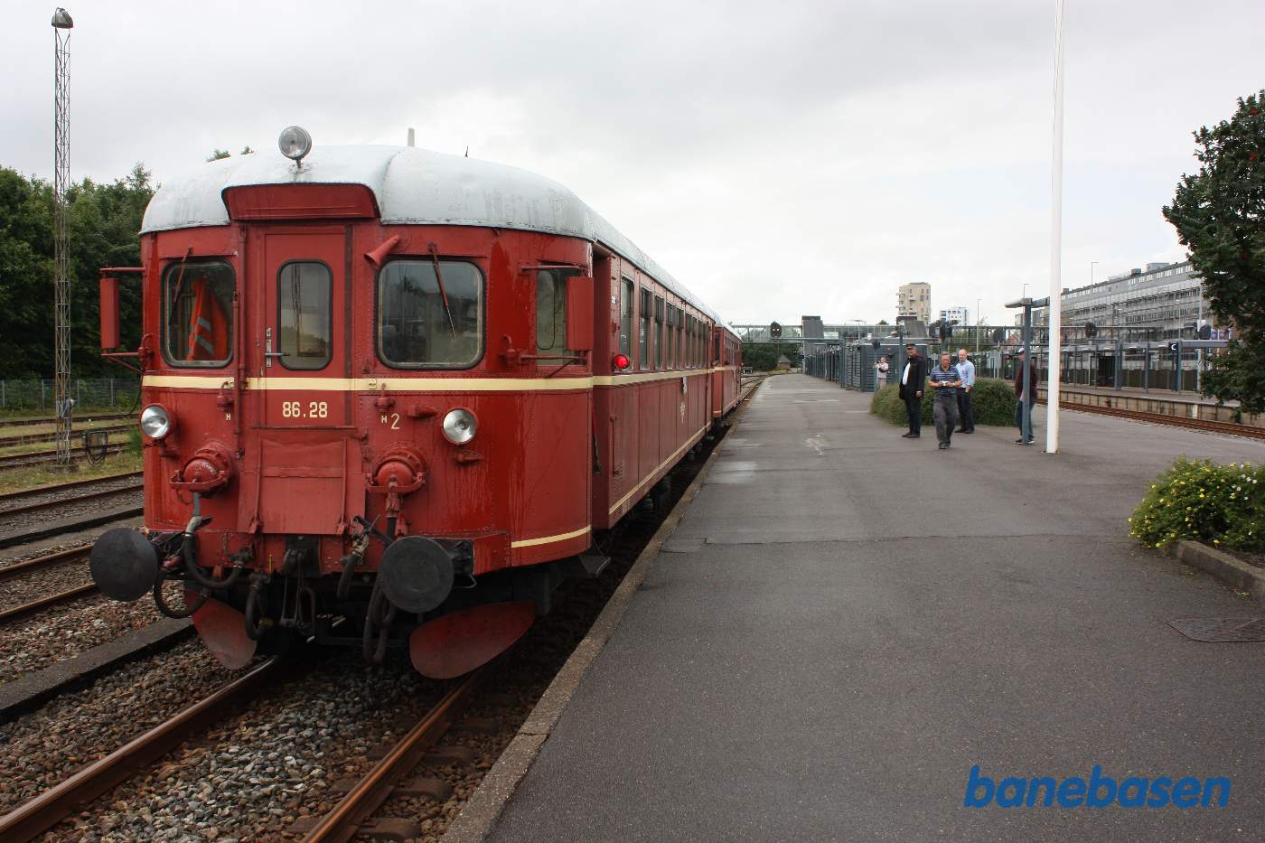 Det norske tog kommet til Herning, hvor der er et kort ophold