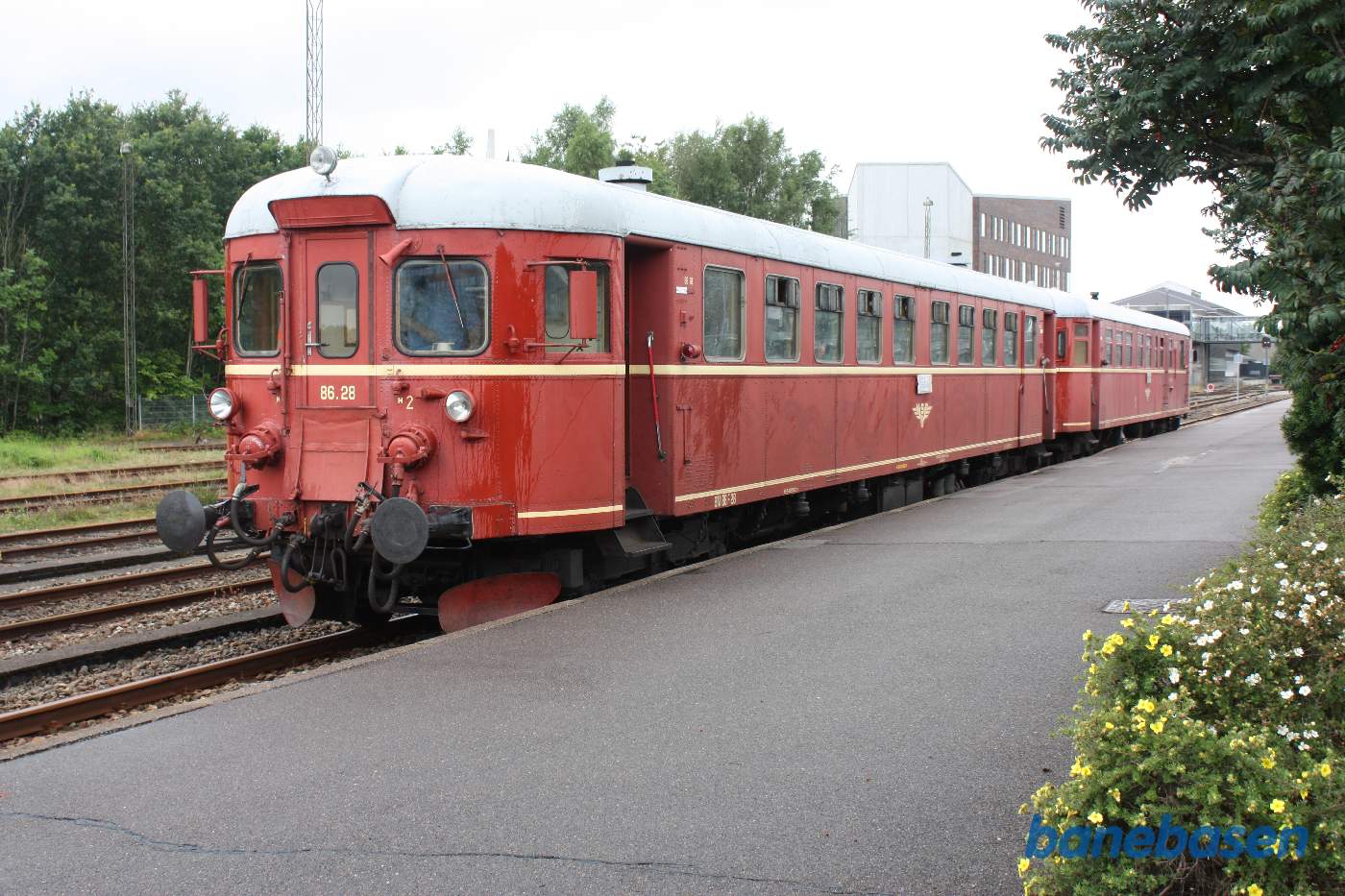 Det norske tog kommet til Herning, hvor der er et kort ophold