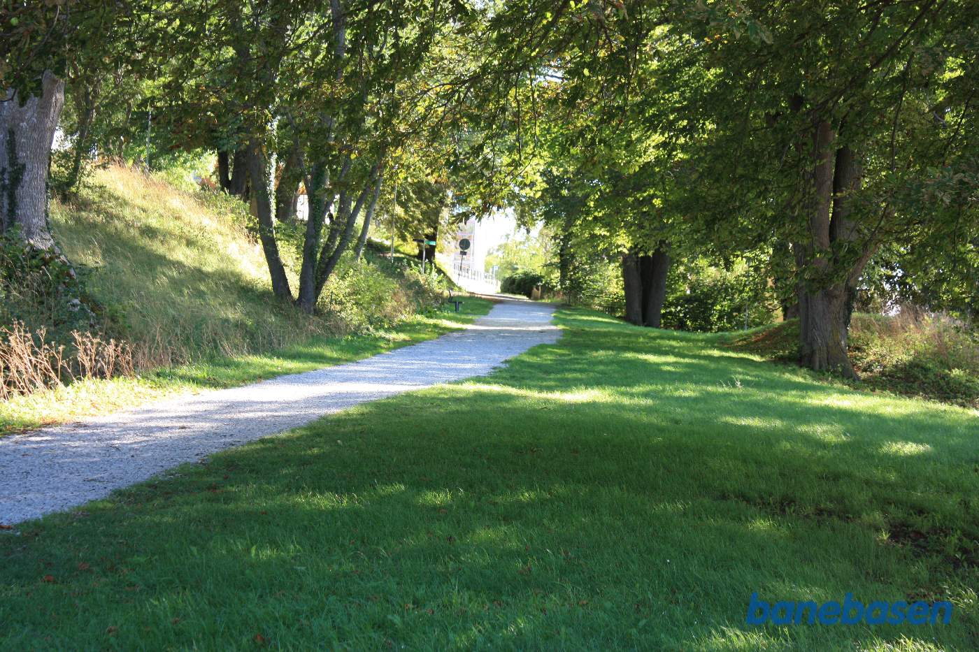 Havnebanen fulgte stien for at vinde højde