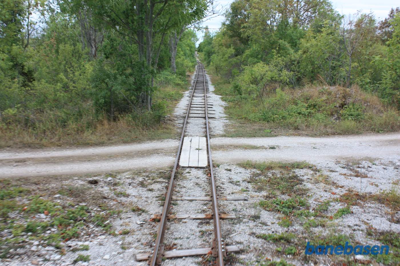 Et bagskud ud langs banen